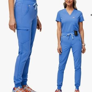 Women’s Figs Set Zamora/Catarina Capri Blue Size Small